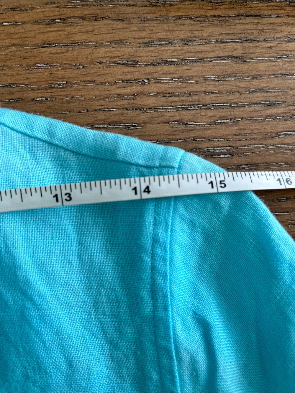 Talbots Bright Aqua Linen Shirt Jacket Size 6 - Picture 8 of 14